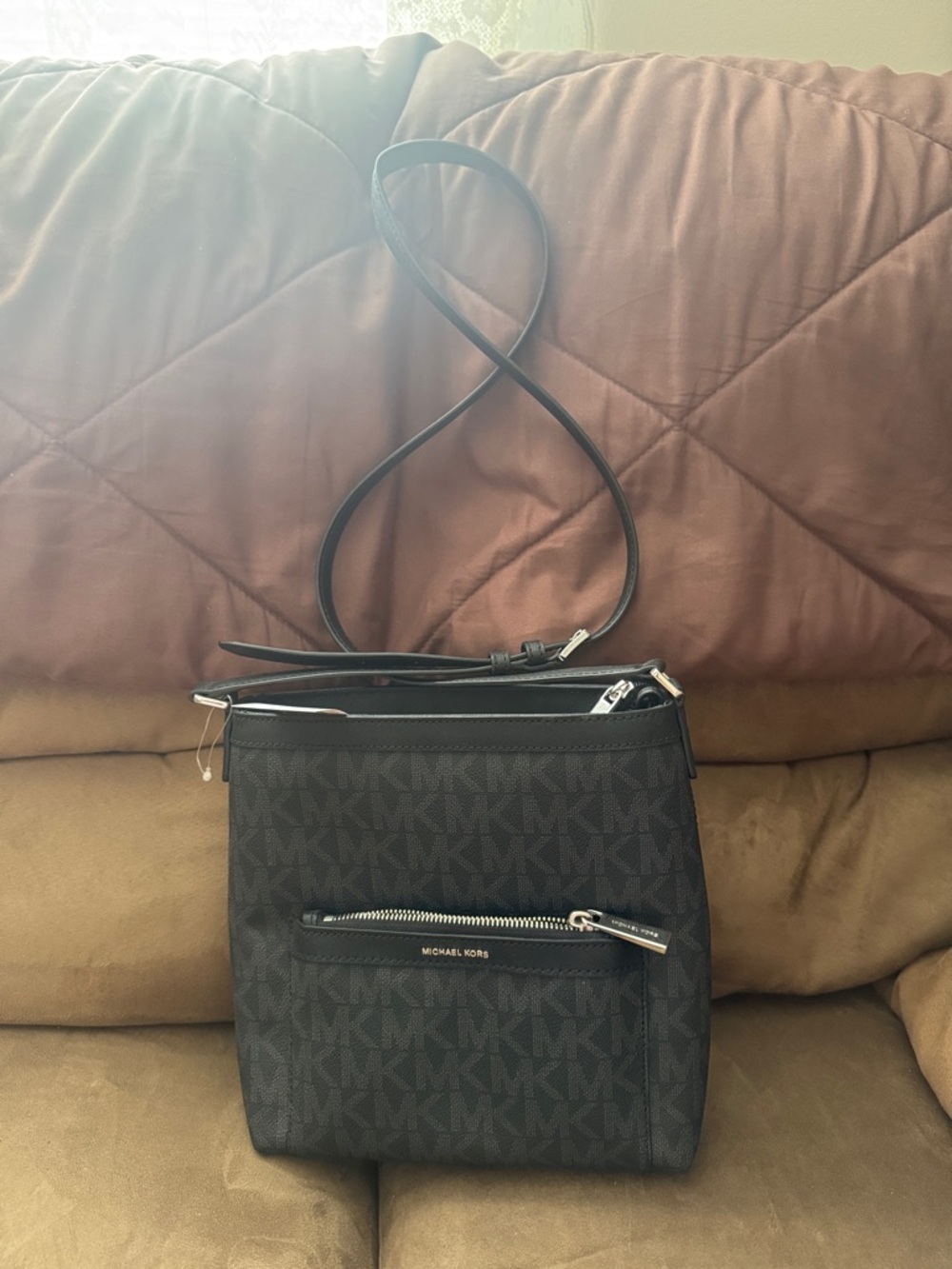 Michael Kors Black Logo Crossbody Bag